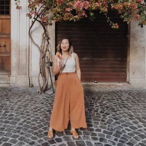 Button up knit tank top